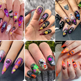 thumbnail image 5 of lentejuelas de arte de uñas de halloween, diseños de uñas para fiesta de halloween Ormromra CPB-CJZ84-4, 5 of 5