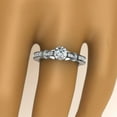 thumbnail image 4 of 0.80 Ct IGI / GIA Certified Lab Grown Diamond Women 14k White Gold Ring Sizable, 4 of 5
