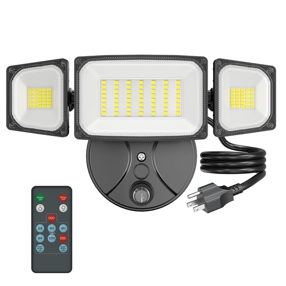 Iluminación exterior Onforu Dusk to Dawn, reflectores LED de 60 W