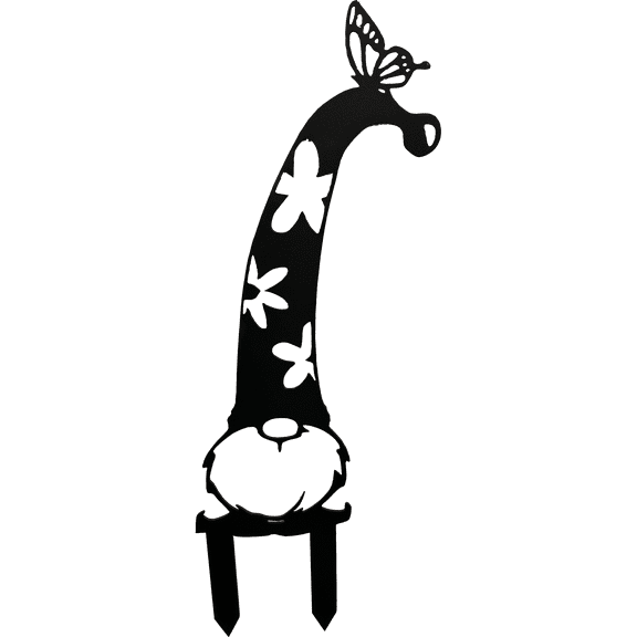 Garden Gnome #2 - Metal Wall Art