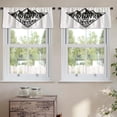 thumbnail image 2 of LALILO Kitchen Curtain Valance With Nature Landscape Rod Pocket Window Curtain 52"x 18" Set of 2, 2 of 5