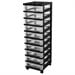 thumbnail image 4 of IRIS USA, Medium 10-Drawer Cart with Organizer Top, Black, 4 of 5