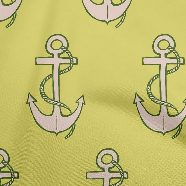 oneOone Viscose Chiffon Light Green Fabric Nautical Craft Projects Decor Fabric Printed By The Yard 42 Inch Wide