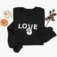 thumbnail image 4 of Valentines Day Sweatshirt for Women Funny Love Heart Shirts Casual Valentine Pullover Long Sleeve Tops, 4 of 5