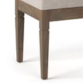 thumbnail image 3 of Waverly 28" WD Rectangle Tufted Ottoman Bench in Natural Linen Look Fabric, 3 of 7