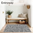 thumbnail image 3 of ODIKA 6x9 Machine Washable Non-Slip Area Rug, Luxurious Wavy Striped Zigzag Chevron Decorative Elegant Stylish Ultra Soft Rug, None, 522050, 3 of 7