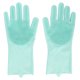 thumbnail image 1 of Guantes de aseo para mascotas, depilación, masaje, desmudamiento, silicona, baño, champú, guantes para perros y gatos, color verde, 1 of 14