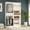 White, variant on iSunirm 50" Walk-In Closet System Set of 2, Heavy-Duty Floor Stand Closet Organizer with Hanging Rods, Storage Shelves & Adjustable Shoe Rack, for Bedroom/Closet, White