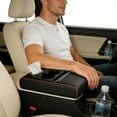 thumbnail image 1 of Ainf 2026 Center Console Cover 4 In 1 Center Armrest Cushion With Cup Holder & Phone Holder Universal Armrest Storage Protector For Vehicles (7 Styles), 1 of 4