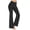 Black, variant on Turilly Women's Cozy Fleece Lined Flare Leggings High Waisted Thermal Yoga Pants for Winter Wear