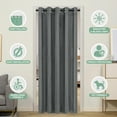 thumbnail image 2 of Lapalife Velvet Door Curtain, Privacy Room Divider Doorway Curtains Thermal Insulated Closet Curtain, 42''x 80'', Dark Gray, 1 Panel, 2 of 7