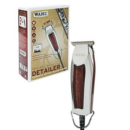 Wahl Professional Series Detailer #8081 - With Adjustile T-Blade, 3 Trimming Guides (1/16 inch - 1/4 inch), Red Blade Guard, Oil, Cleaning Brush and Operating Instructions,