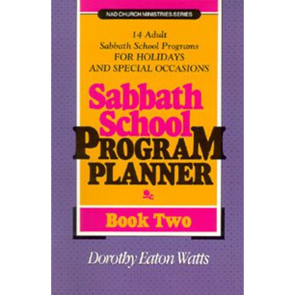 Pre-Owned Sabbath School Program Planner, Book 2 (NAD Church Ministries Series), 9780828006408, 0828006407, Paperback,