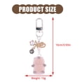 thumbnail image 2 of Fogun Lightweight Felt Groundhog Key Holder Felt Animal Pendant Keyring with Bowknot Pearls Fun Bag Decoration for Students, 2 of 2
