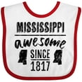 thumbnail image 3 of Inktastic Mississippi Awesome Since 1836 Boys or Girls Baby Bib, 3 of 4
