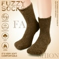 thumbnail image 5 of Ayieyill Fuzzy Socks for Women, 6 Pairs Plush Slipper Socks Women, Warm Soft Fluffy Socks Thick Cozy Plush Sock Winter Christmas Socks for Women, 5 of 8