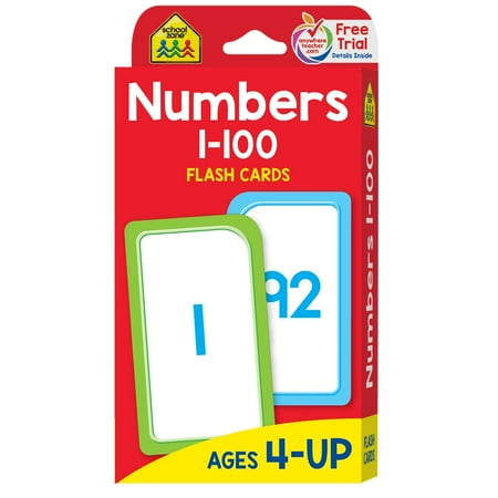 Flash Card: Numbers 1-100: Flashcards (Other) (Best Math Flash Card App)