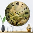 thumbnail image 3 of Designart "Ferns love expression VII" Modern Clock - Clock For Living Room Décor - Large Round Clock, 3 of 5