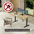 thumbnail image 4 of Mount-It! Hand Crank Sit-Stand Desk with Tabletop, Maple, Ergonomic, 4 of 9