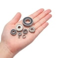thumbnail image 4 of Uxcell 8pcs R8ZZ Deep Groove Ball Bearings 1/2"x1-1/8"x5/16" Z2 Double Steel Shielded Bearing, 4 of 6