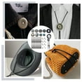 thumbnail image 6 of 1set Alloy & Imitation Turquoise Bolo Tie Buckle Making Findings Kits Antique Silver 30mm, 6 of 6