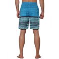 thumbnail image 3 of NOMADIC NOOK Men's Color Block Stripes Pattern Drawstring Waist Swimwear Shorts 2 Pack, 3 of 5
