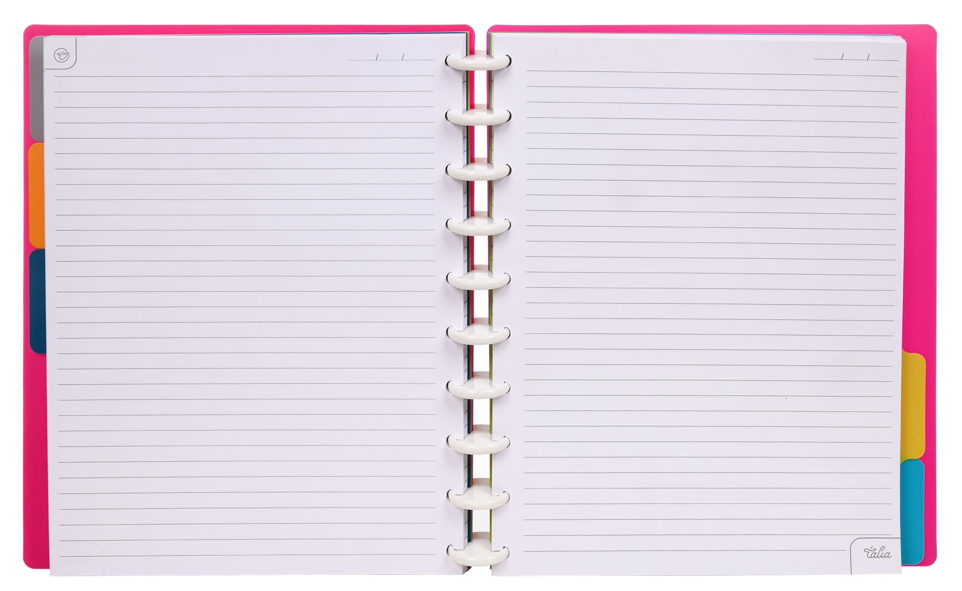 Talia Notebook Planner Customizable – 4122 (Pink, Midsize (7.5in x 9.75in)