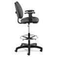 thumbnail image 2 of Alera Interval Series Swivel Task Stool, Supports 275 lb, 23.93" to 34.53" Seat Height, Graphite Gray Seat/Back, Black Base, 2 of 11