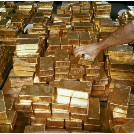 Close Up Of A Persons Hand Arranging Gold Bars South Africa Canvas Close Up Of A Persons Hand Arranging Gold Bars South Africa Canvas Art