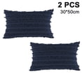 thumbnail image 1 of Juego de 2 fundas de cojín decorativas con flecos y borlas, fundas de almohada súper suaves, decoración de borlas, funda de cojín para sofá, dormitorio, sala de estar, 1 of 8