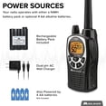 thumbnail image 2 of Midland® - GXT1000AZ - 50 Channel GMRS Two-Way Radio - Long Range Walkie Talkie with 142 Privacy Codes, SOS Siren, and NOAA Weather Alerts and Weather Scan (Black/Silver, Single Pack), 2 of 17