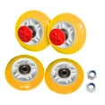 thumbnail image 4 of S SERENABLE 4 Pcs Roues de Voiture pour Enfants Protègent Votre Sol Pièce de Rechange Universelle Jaune, 4 of 9