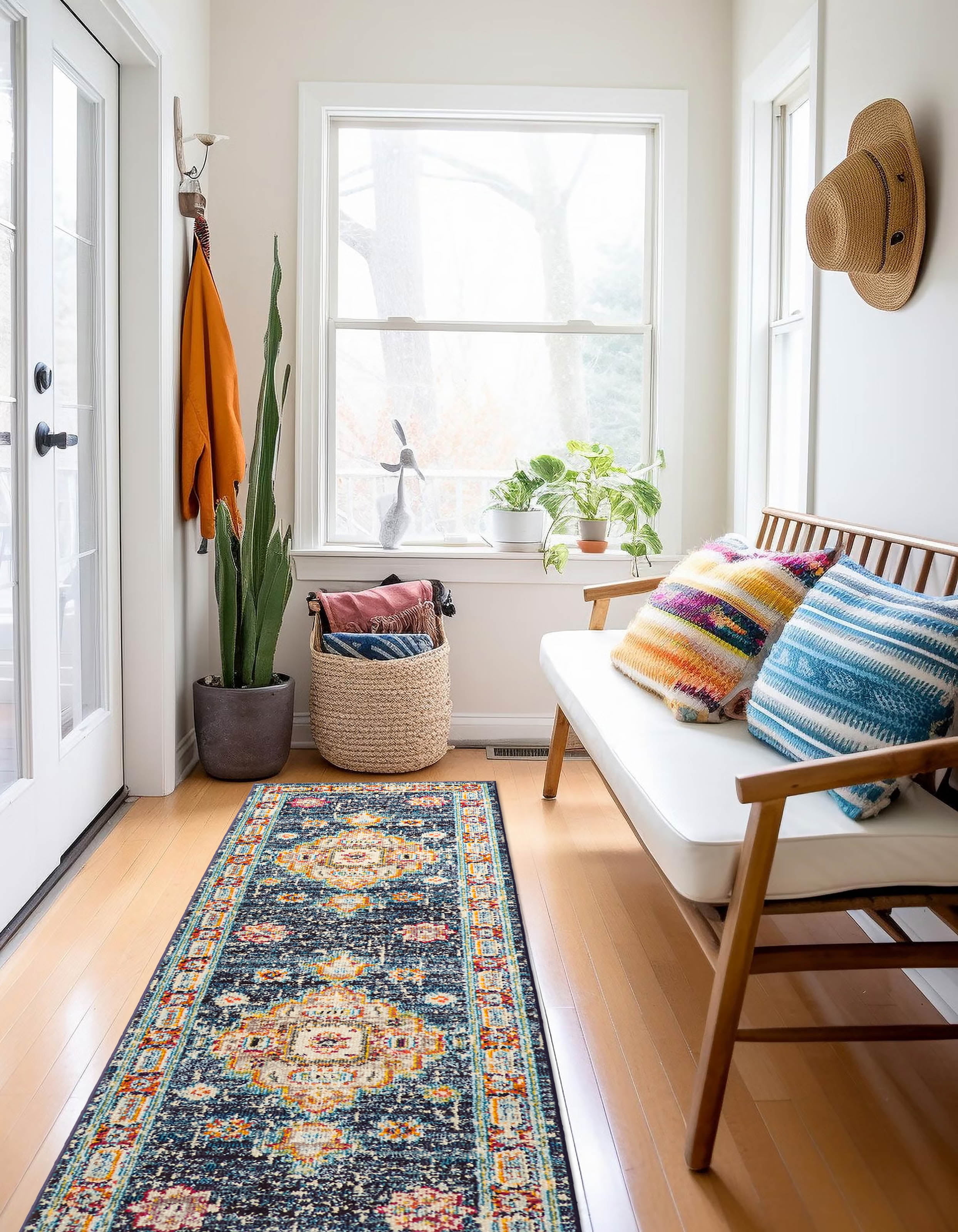 ECARPET Aldora Traditional Area Rug for Living Room, Bedroom, Dining Entrance, Hallway and More