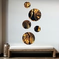 thumbnail image 3 of Designart "Futuristic Golden Goddess VI" Modern Woman Metal Wall Art Set of 5 Piece, 3 of 5