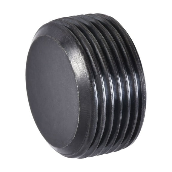 Carbon Steel Internal Hex Thread Socket Pipe Plug, M24x1.5 Male Thread Black Pipe Cap,