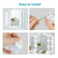 thumbnail image 6 of Zeeyh Vanity Lights for Mirror, 10-Bulb DIY Hollywood Lighted Makeup Vanity Mirror with Dimmable Lights, Stick on LED Mirror Light Kit for Vanity Set, Plug in Makeup Light for Bathroom Wall Mirror, 6 of 9