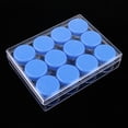 thumbnail image 4 of 12-Slots 15g Caja de almacenamiento de joyas de plástico transparente Hoard Beads Nail Glitter Case Azul Colcomx Frascos de almacenamiento vacíos, 4 of 8