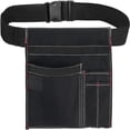 thumbnail image 1 of 6-Pocket Single Side Tool Belt Pouch/Work Apron, Durable Canvas Construction, Adjustable Belt for Fit, 1 of 5