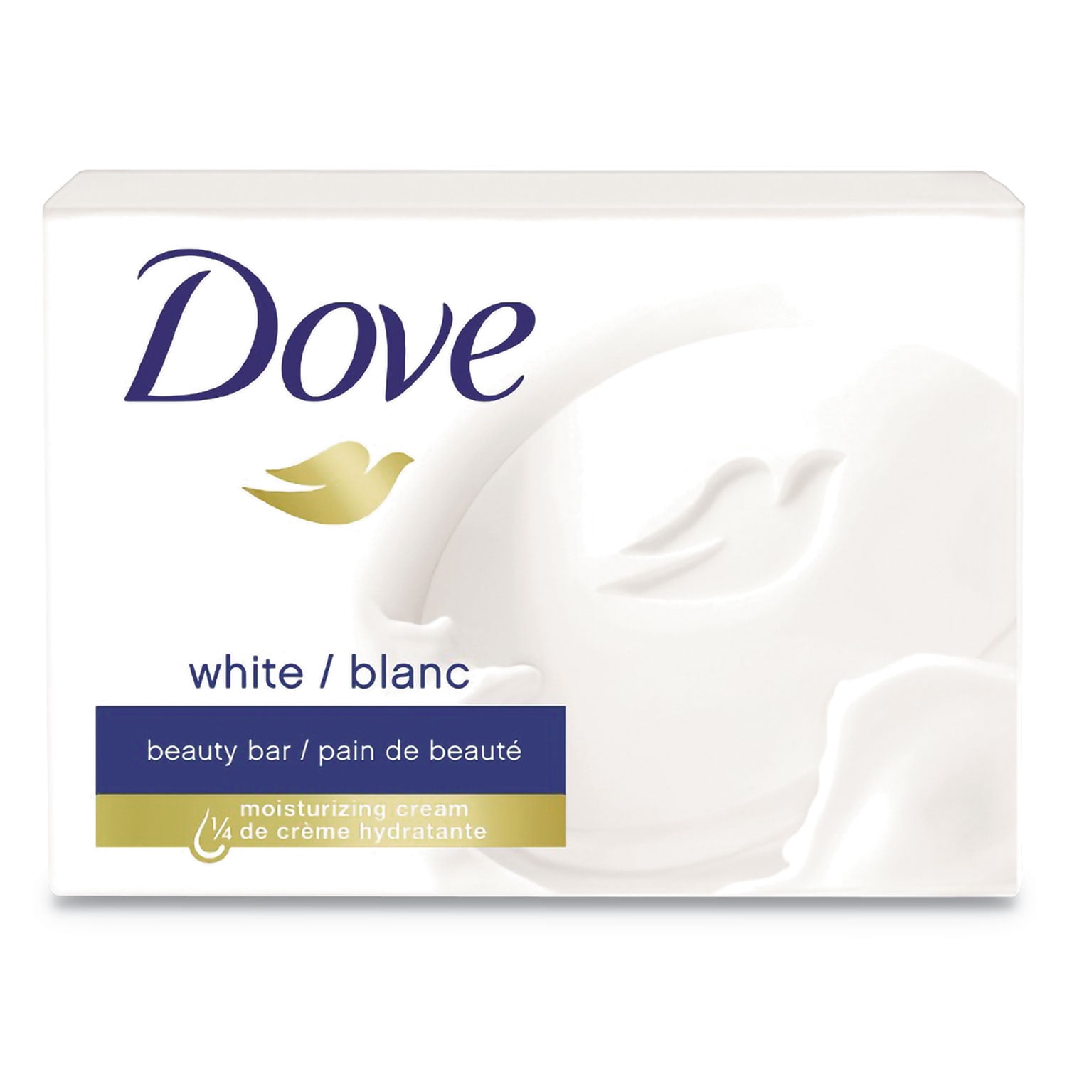 2.6 oz. White Beauty Bar - Light Scent (36/Carton)