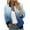 Blue, variant on ShomPort Women's Zipper Up Jacket Fall Casual Long Sleeve Round Neck Fashion Coat Outwear