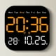 thumbnail image 2 of Relojes de Pared Digitales Temperatura Fecha Semana Visualización Reloj de Mesa Electrónico Reloj Despertador LED Montado en la Pared Control Remoto, 2 of 5