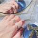 thumbnail image 5 of Qarigey Anillo abierto para mujer, nudillo de cristal estético Retro, regalo de joyería hecho a mano Ropa, zapatos y accesorios Miscelánea Gold Qarigey AP010850-02, 5 of 6