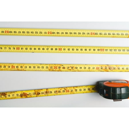 LAMINATED POSTER Measurement Tools Measuring Tape Construction Poster Print 11 x