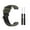 Amygreen-Black, variant on For Garmin Forerunner 235 Silicone Sports Two-color Watch Band