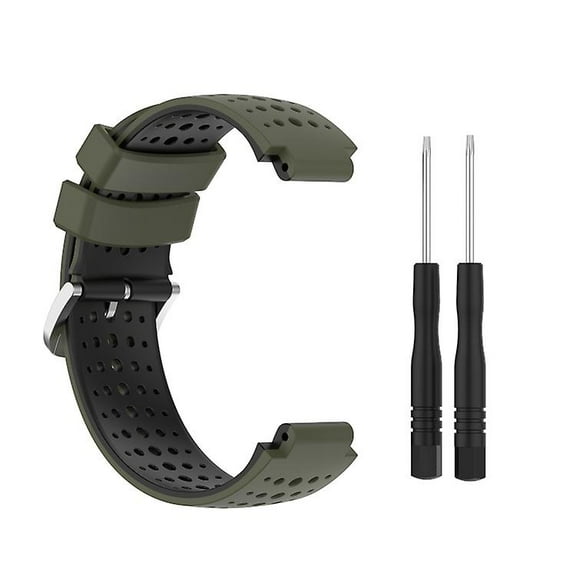 For Garmin Forerunner 235 Silicone Sports Two-color Watch Band