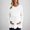 White, variant on Turilly Women's Solid Color Pregnant Women's Clothing Striped Knitted Sweater Top