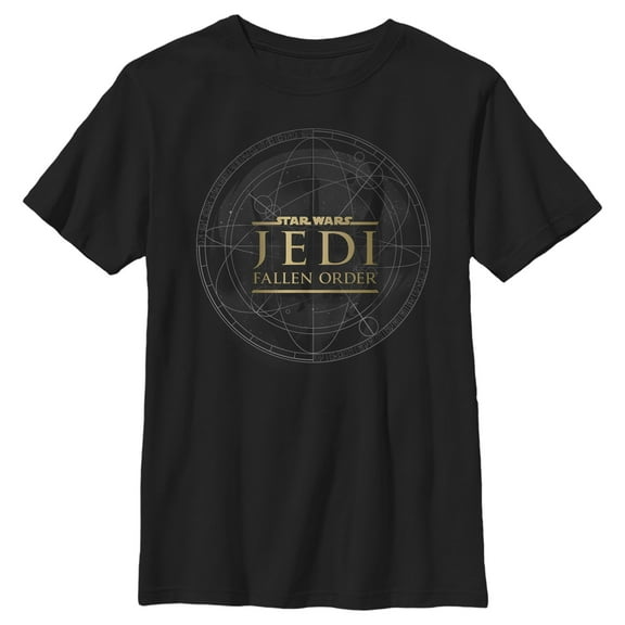 Boy's Star Wars Jedi: Fallen Order Celestial Map  Graphic Tee Black Small