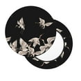 thumbnail image 2 of Naloa Japanese White Crane Round Bar Stool Cushion Cover 12-14 inch, Fits Kitchen, Office, Restaurant Chairs - 12 inch, 2 of 7
