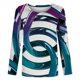 thumbnail image 4 of Blusa de cuello redondo de manga larga con estampado degradado de novedad clásica para mujer Pompotops gfhjh19259, 4 of 5