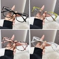 thumbnail image 4 of Anti-glare Square Glasses BLACK Black, 4 of 8